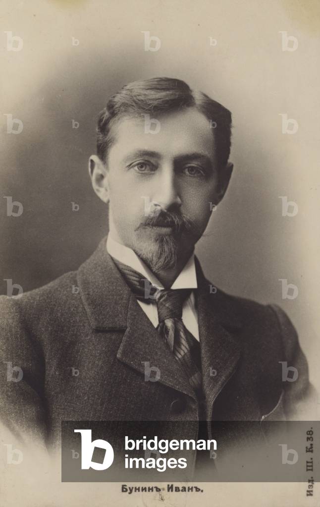 Ivan Bunin, Russian writer (b/w photo)