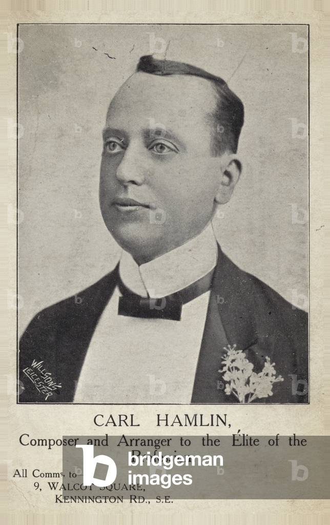 Portrait of Carl Hamlin (b/w photo)