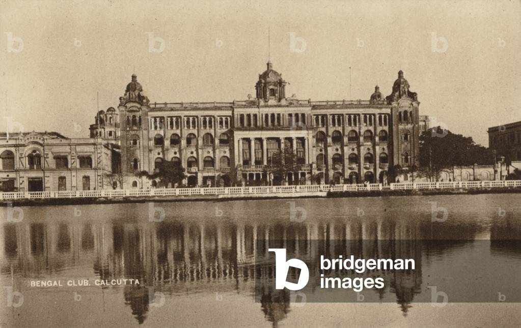 Bengal Club, Calcutta (b/w photo)