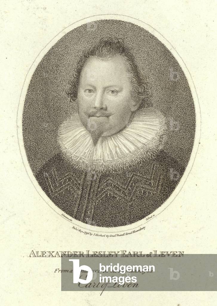 Portrait of Alexander Leslie, Earl of Leven (engraving)