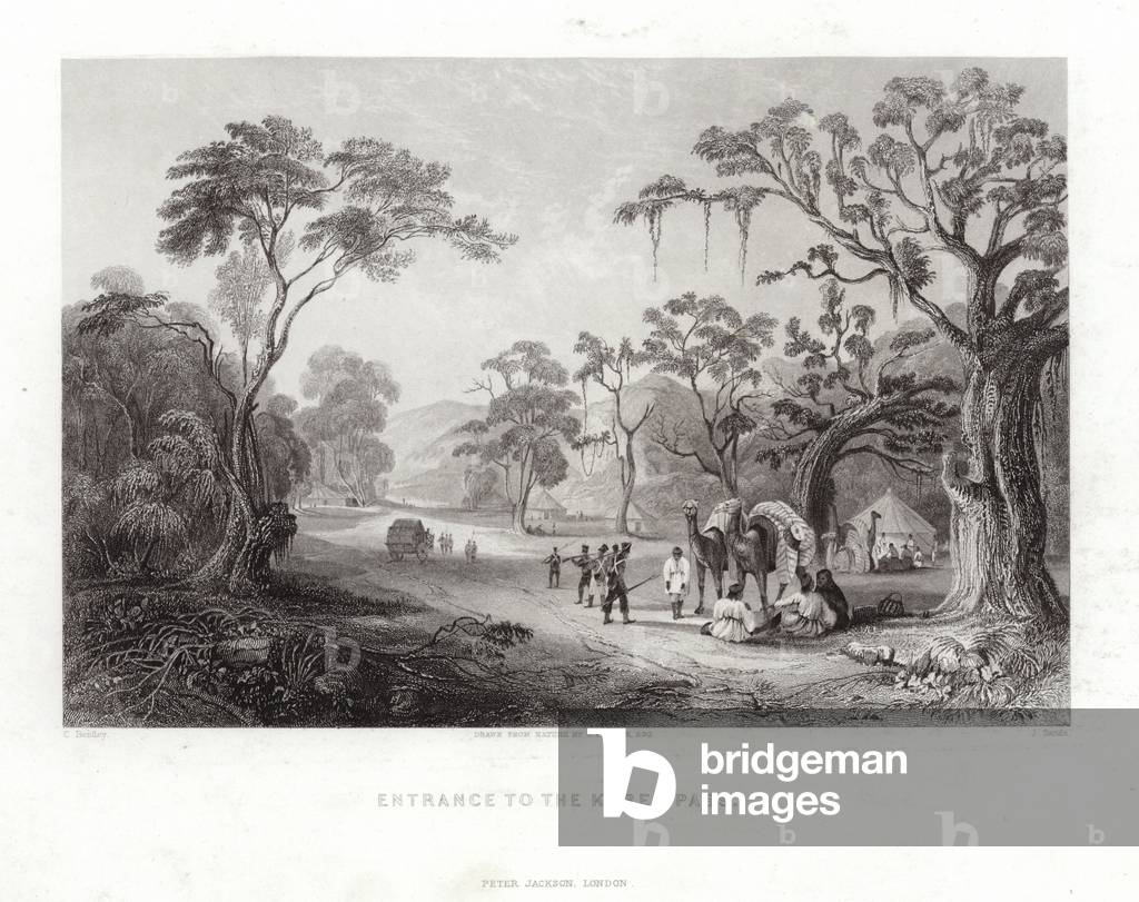Entrance to the Keree Pass (engraving)
