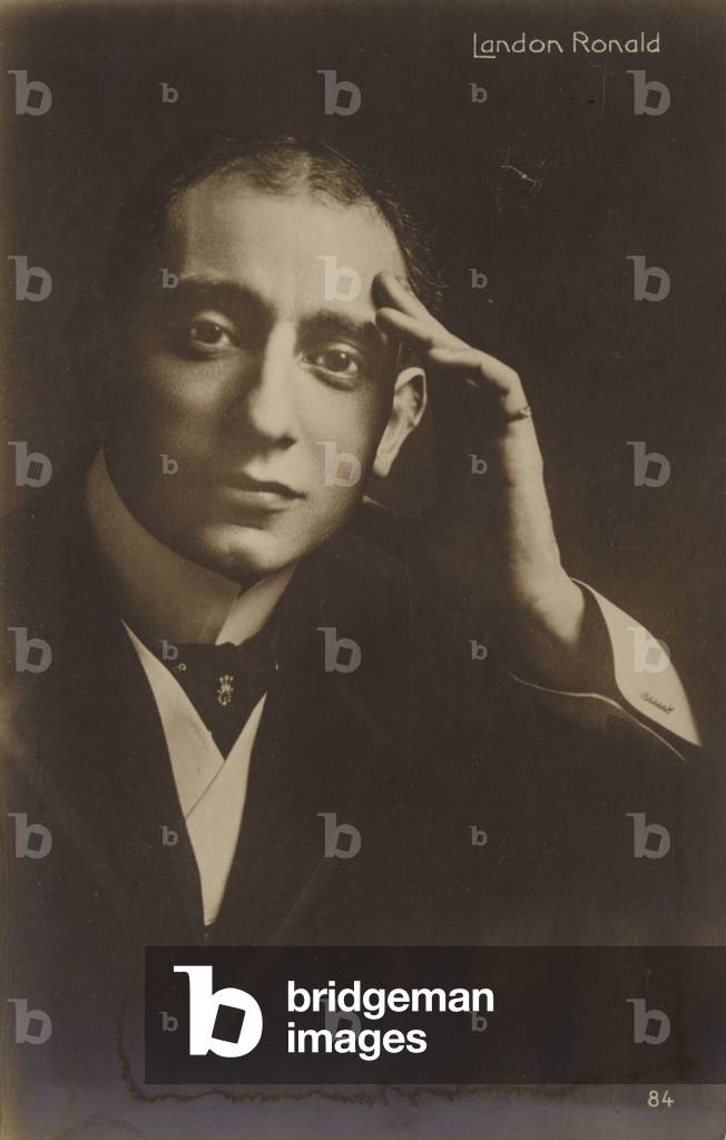Portrait of Landon Ronald (b/w photo)