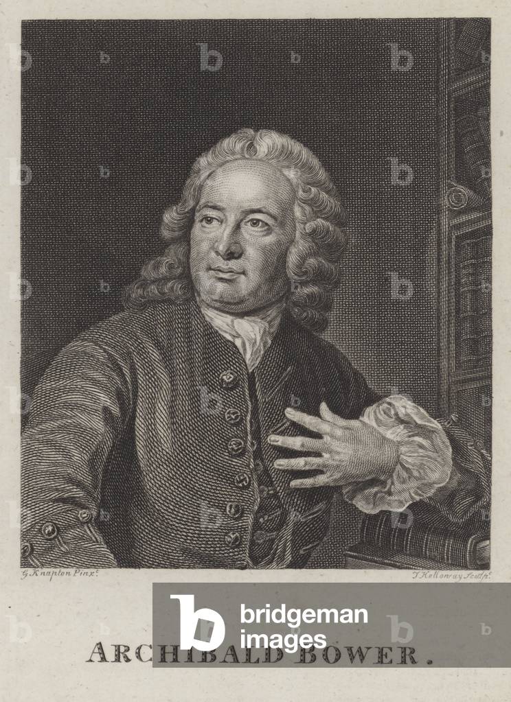 Archibald Bower, Scottish historian (engraving)