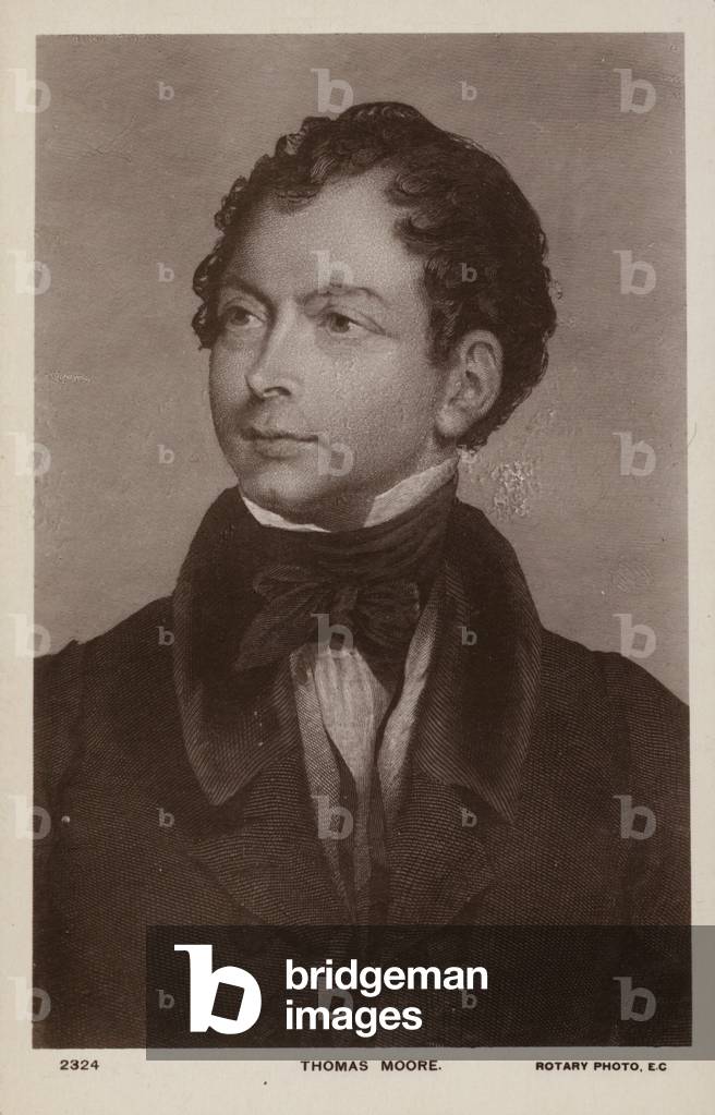 Thomas Moore (1779-1852), Irish poet, singer and entertainer (litho)