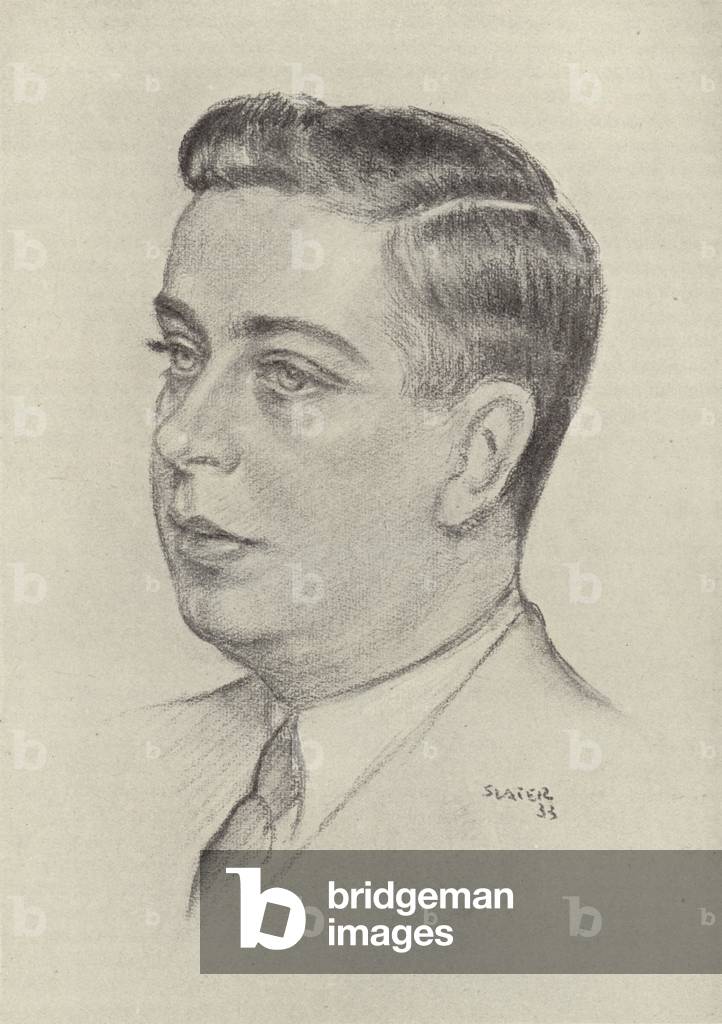John van Druten, English playwright and theatre director (litho)