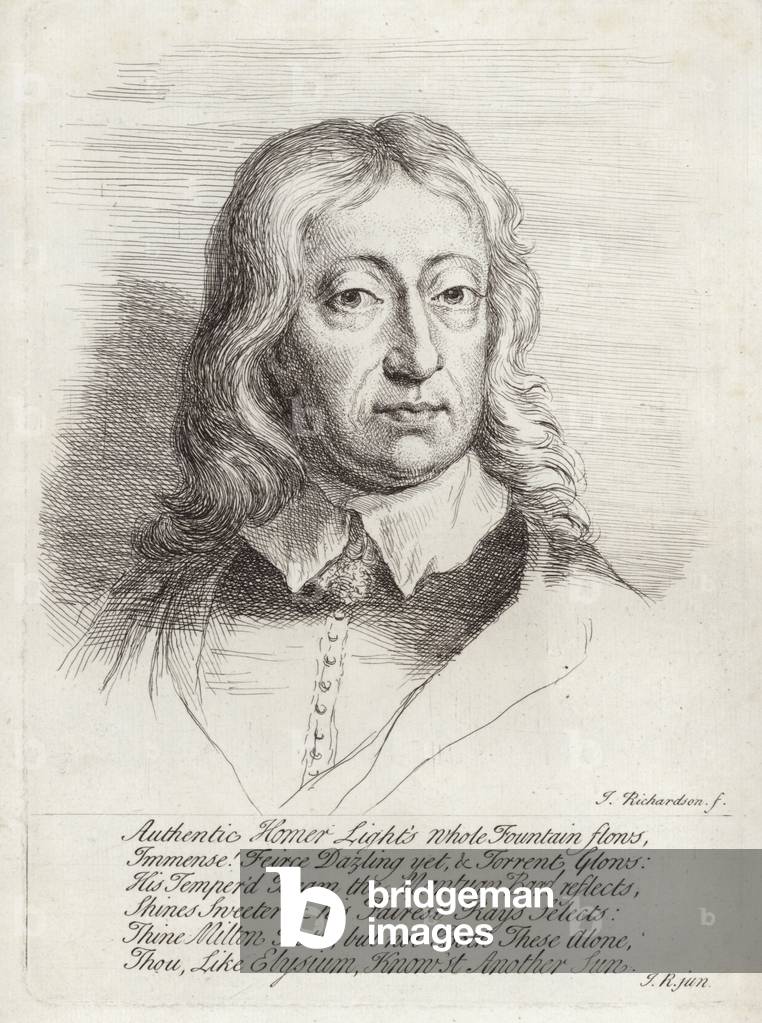 Portrait of John Milton (engraving)