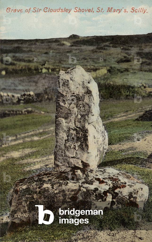Grave of Sir Cloudesley Shovell, St Mary's, Scilly (photo)