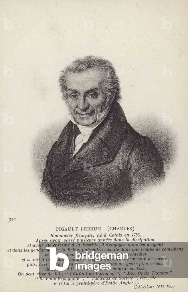 Charles Pigault-Lebrun (1753-1835), French novelist and playwright (litho)