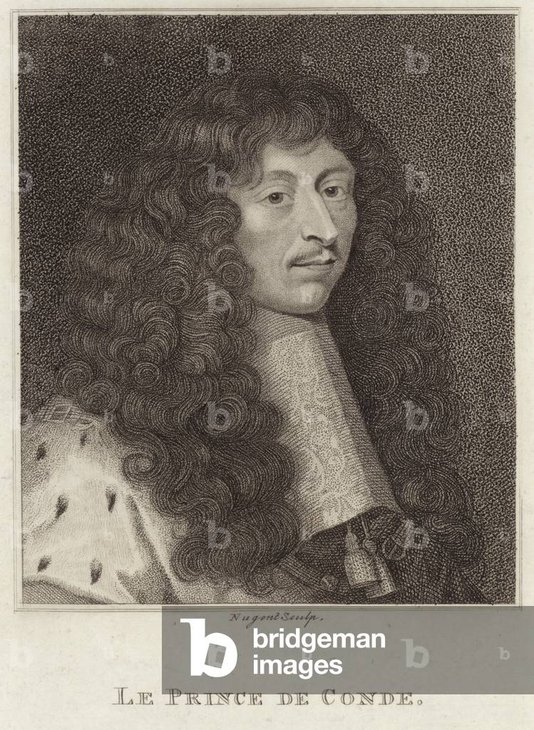 Portrait of Louis de Bourbon, Prince of Conde (engraving)