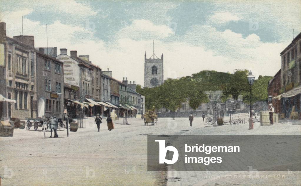 High Street, Skipton, Yorkshire (coloured photo)