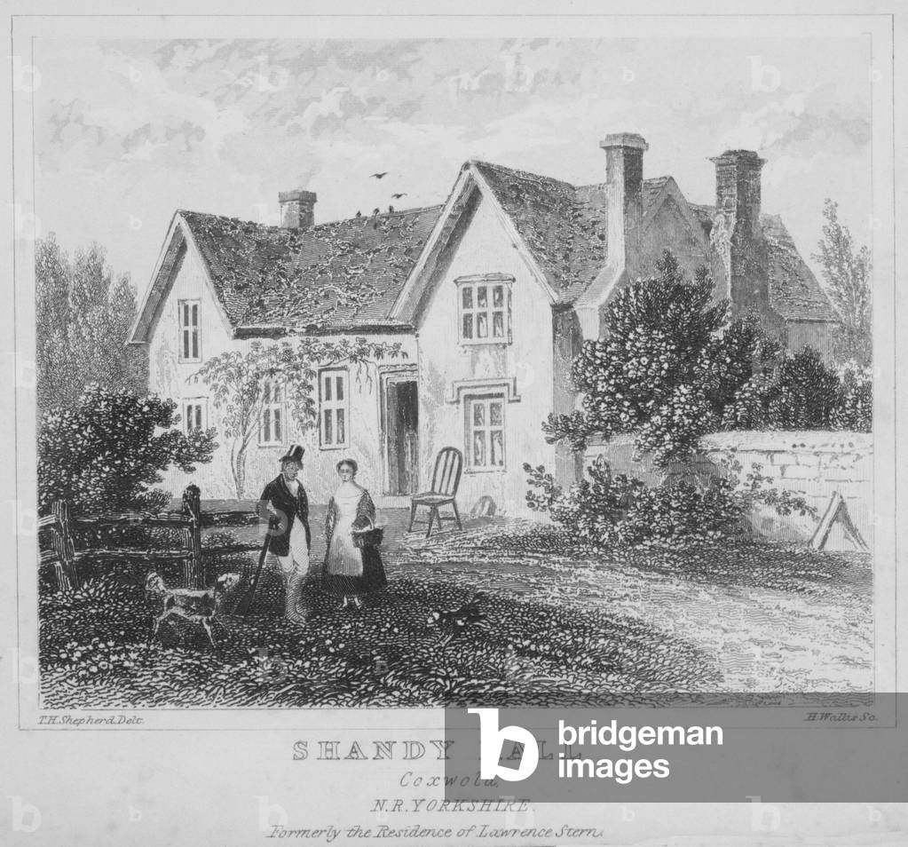 Shandy Hall, Coxwold, N R Yorkshire (engraving)