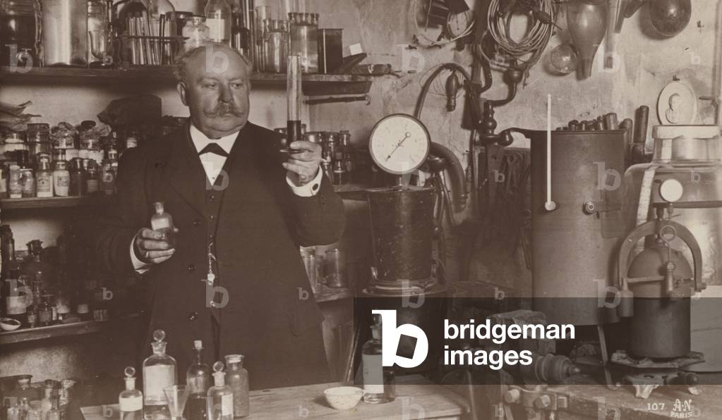 Eugene Turpin (1848-1927), French chemist (b/w photo)