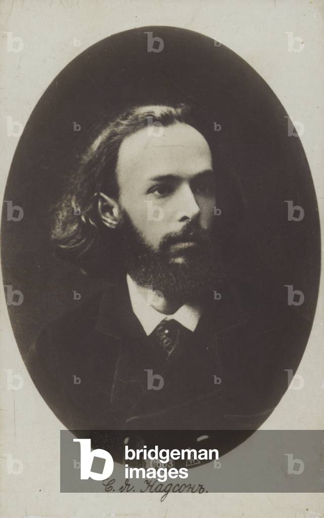 Semyon Nadson, Russian poet (b/w photo)