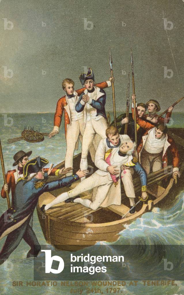 Nelson wounded (chromolitho)