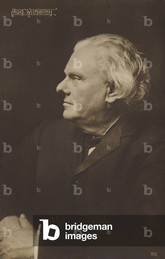 Portrait of August Wilhelm Bach (b/w photo)