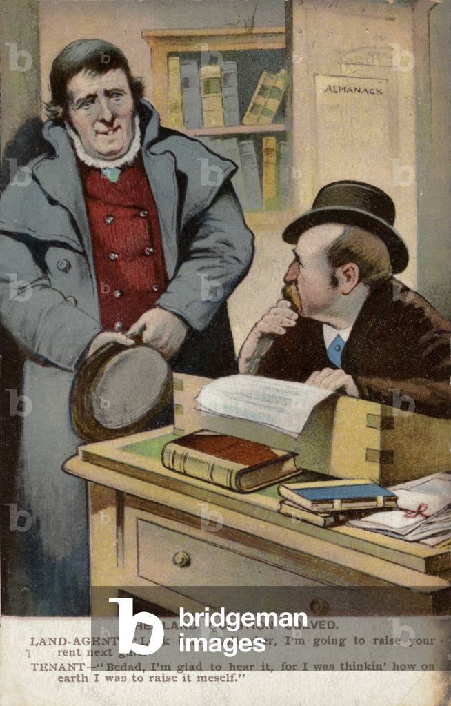 The Land Question Solved (colour litho)