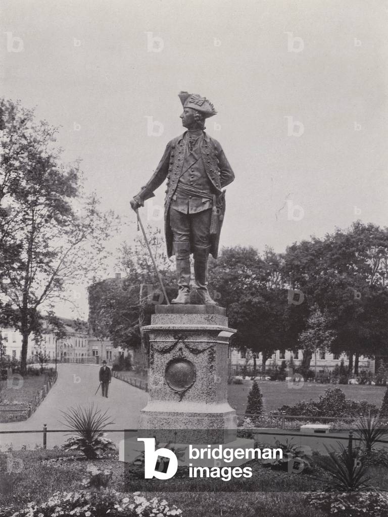 Potsdam, Denkmal Friedrich Des Grossen (b/w photo)