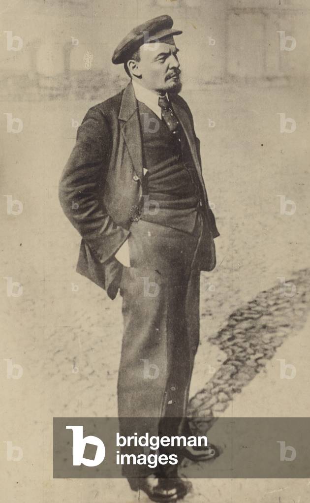 Lenin, Russian Bolshevik revolutionary (b/w photo)