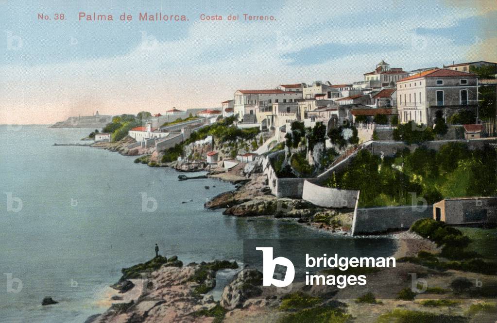 Costa del Terreno, Palma de Mallorca, Majorca (coloured photo)
