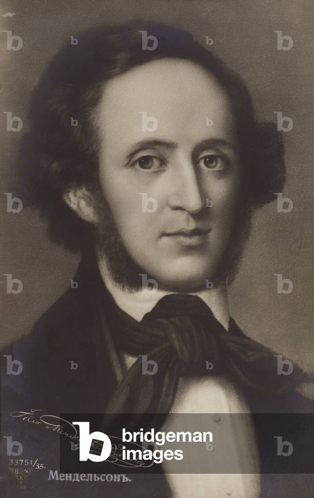 Portrait of  Felix Mendelssohn (litho)