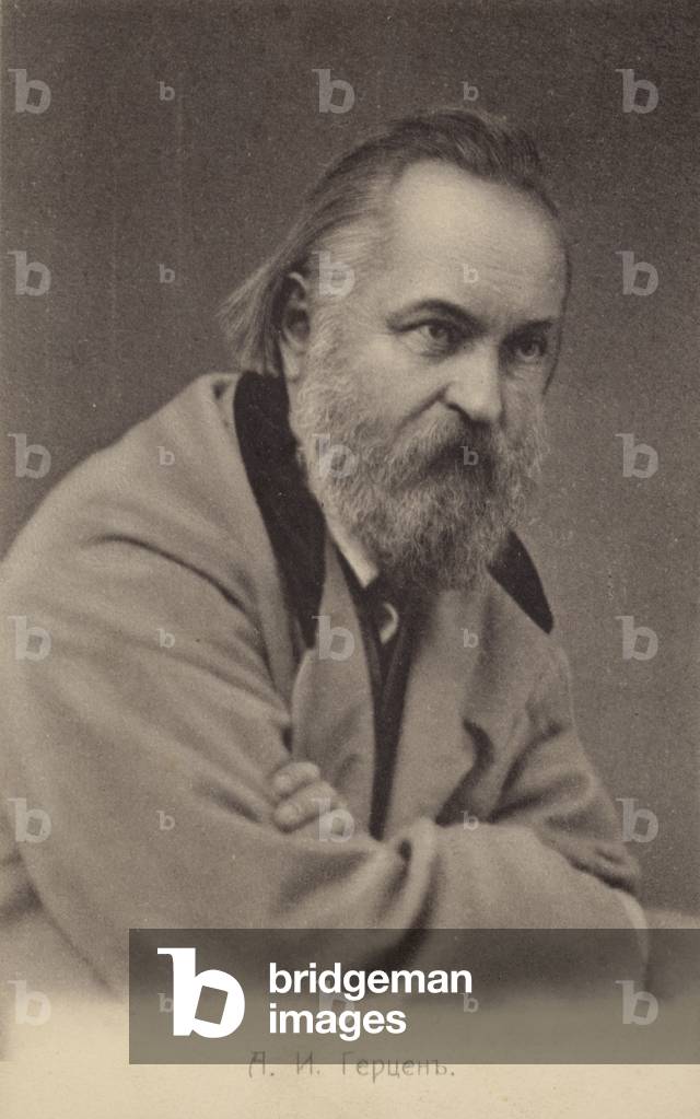 Alexander Herzen (1812-1870), Russian writer and thinker (b/w photo)