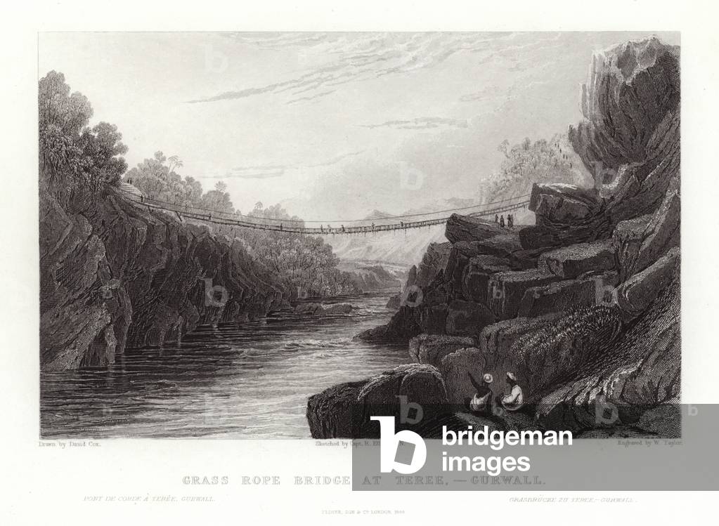 Grass Rope Bridge (engraving)
