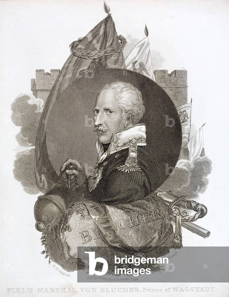 Gebhard von Blucher, Prussian Field Marshal (engraving)
