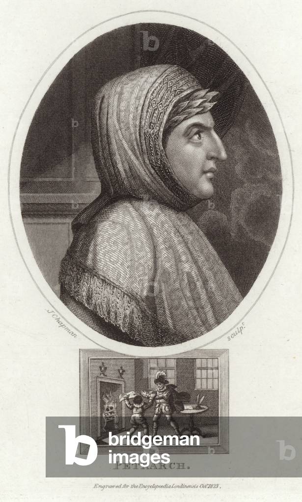 Portrait of Francesco Petrarch (engraving)