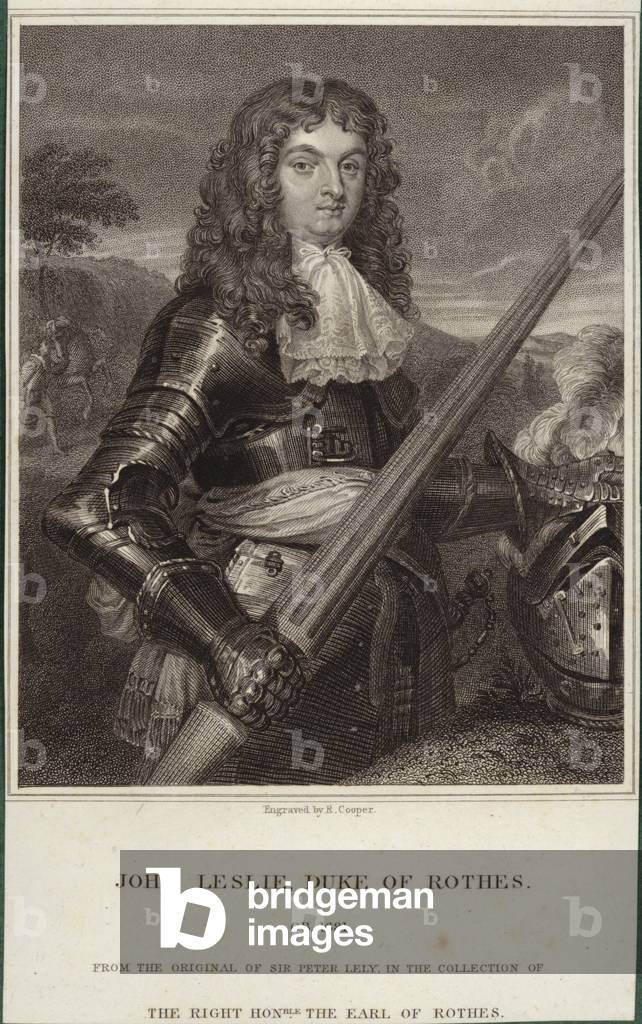 Portrait of John Leslie, Duke of Rothes (engraving)
