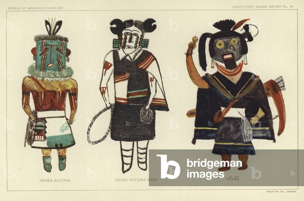 Hehea Katcina, Hehea Kastcina Mana, Hehee (colour litho)