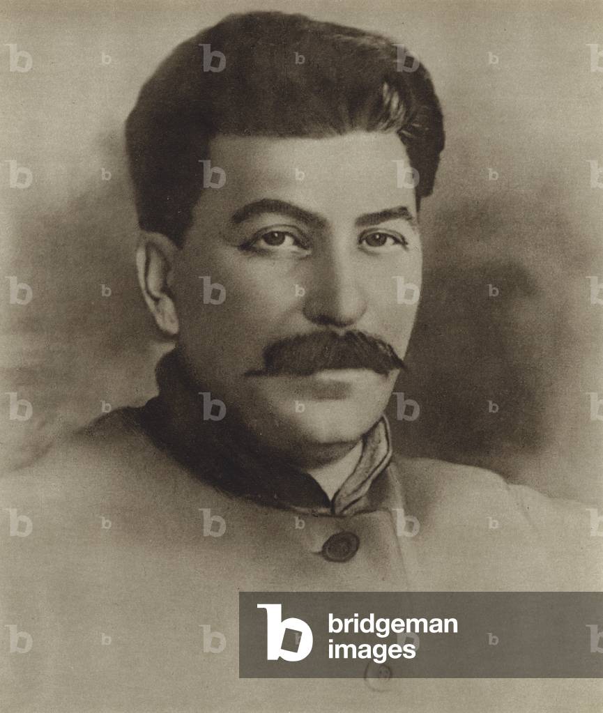 Soviet leader Joseph Stalin at the 14th Communist Party conference, 1925 (b/w photo)