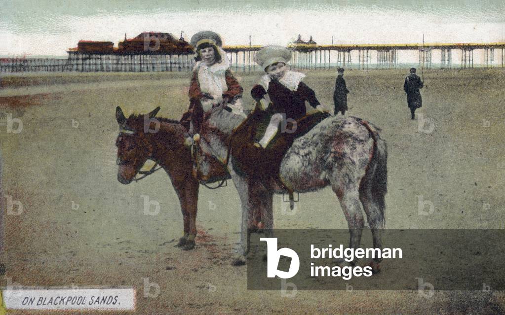 On Blackpool Sands (colour photo)