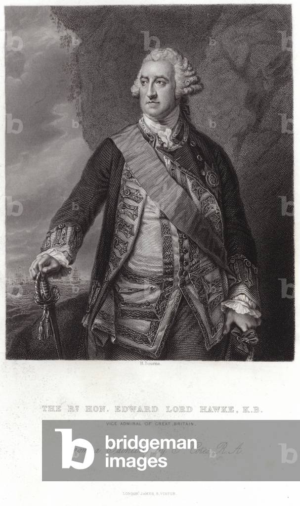 Portrait of Edward, Lord Hawke (engraving)