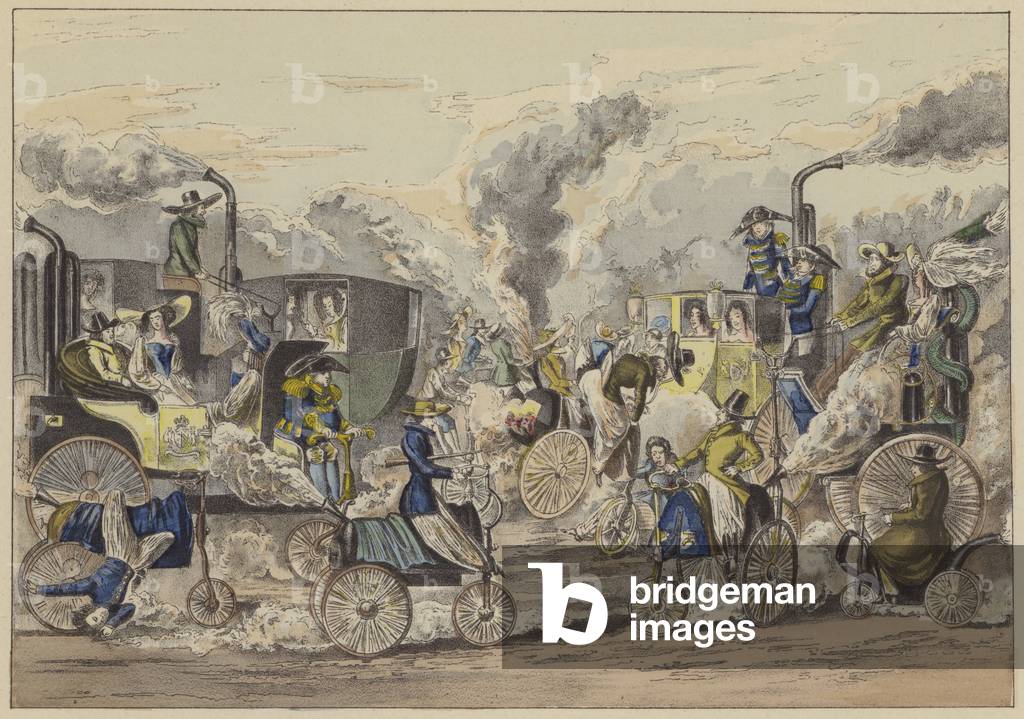 Regent's Park, London, in 1831 (coloured engraving)