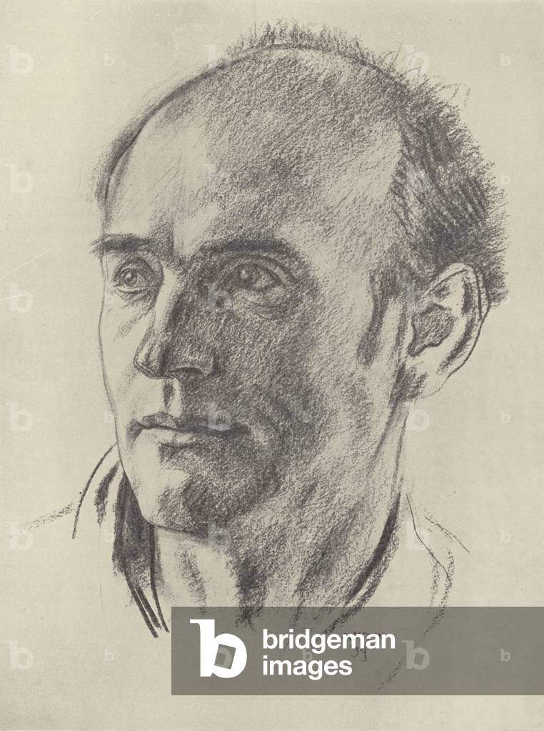 F R Leavis, English literary critic (litho)