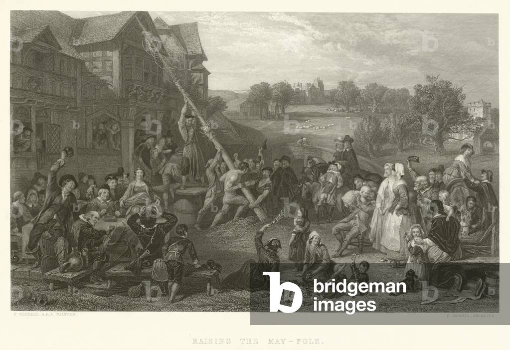 Raising the May-Pole (engraving)