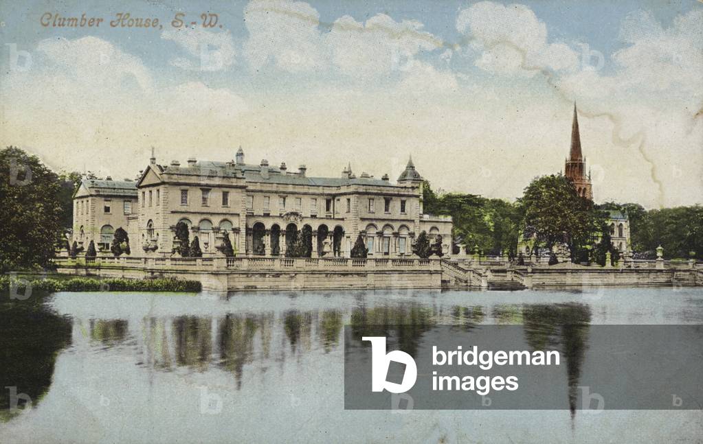 Clumber House, Nottinghamshire (coloured photo)