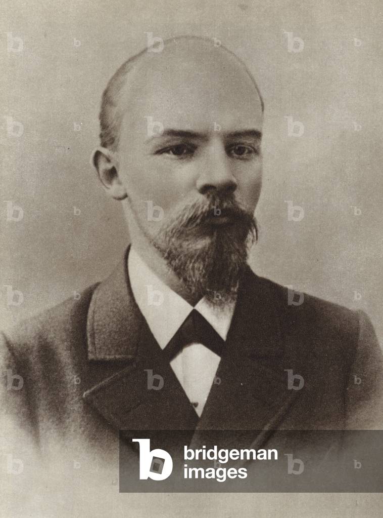Lenin, Moscow, February 1900 (b/w photo)