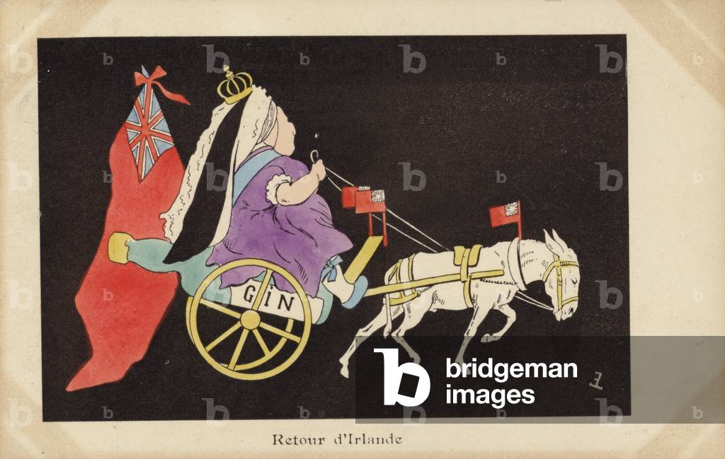 Return from Ireland, 1900 (colour litho)