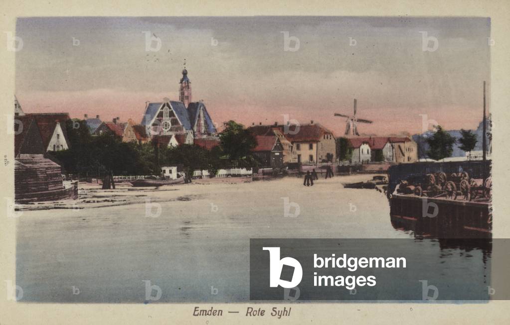 Rote Syhl, Emden, Germany (coloured photo)
