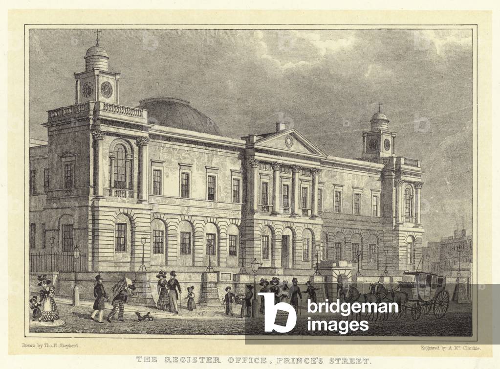 The Register Office, Prince's Street (engraving)