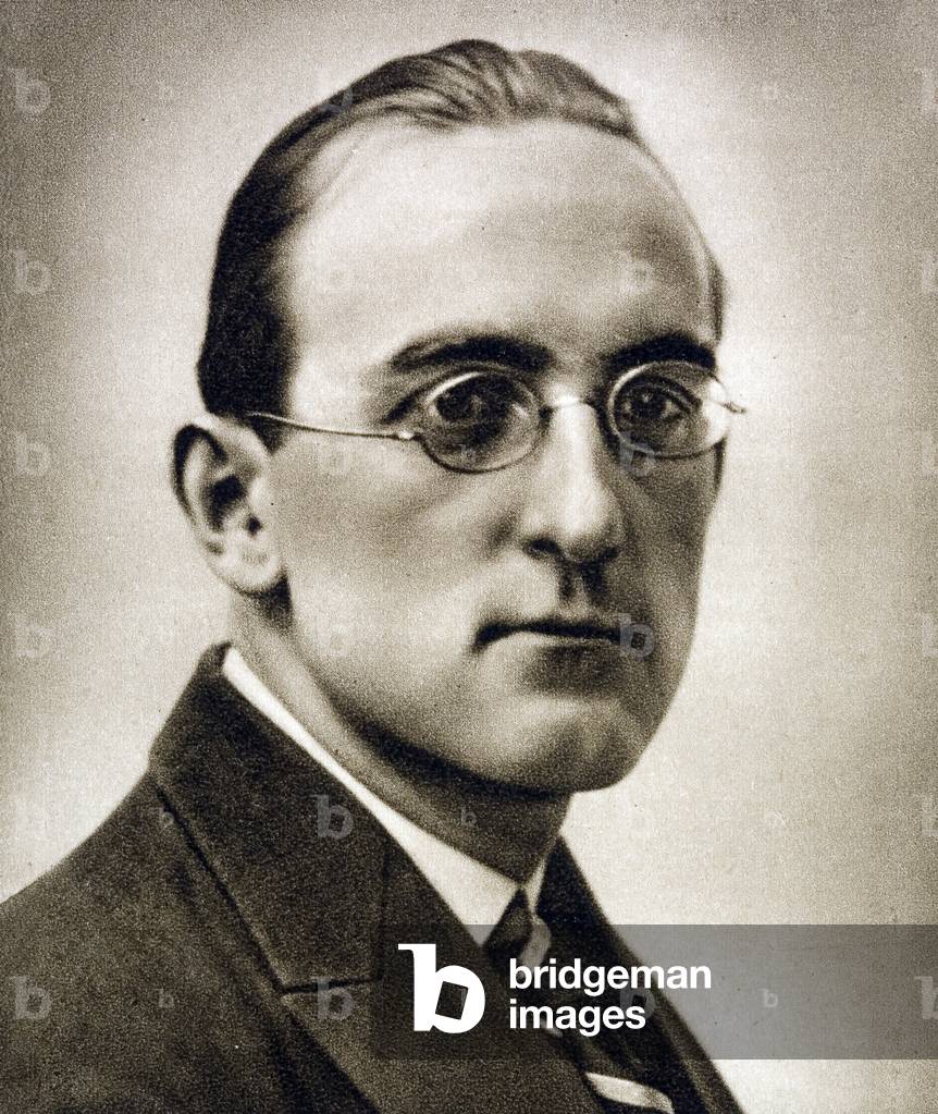 Jan Lechon, Polish poet and diplomat (b/w photo)