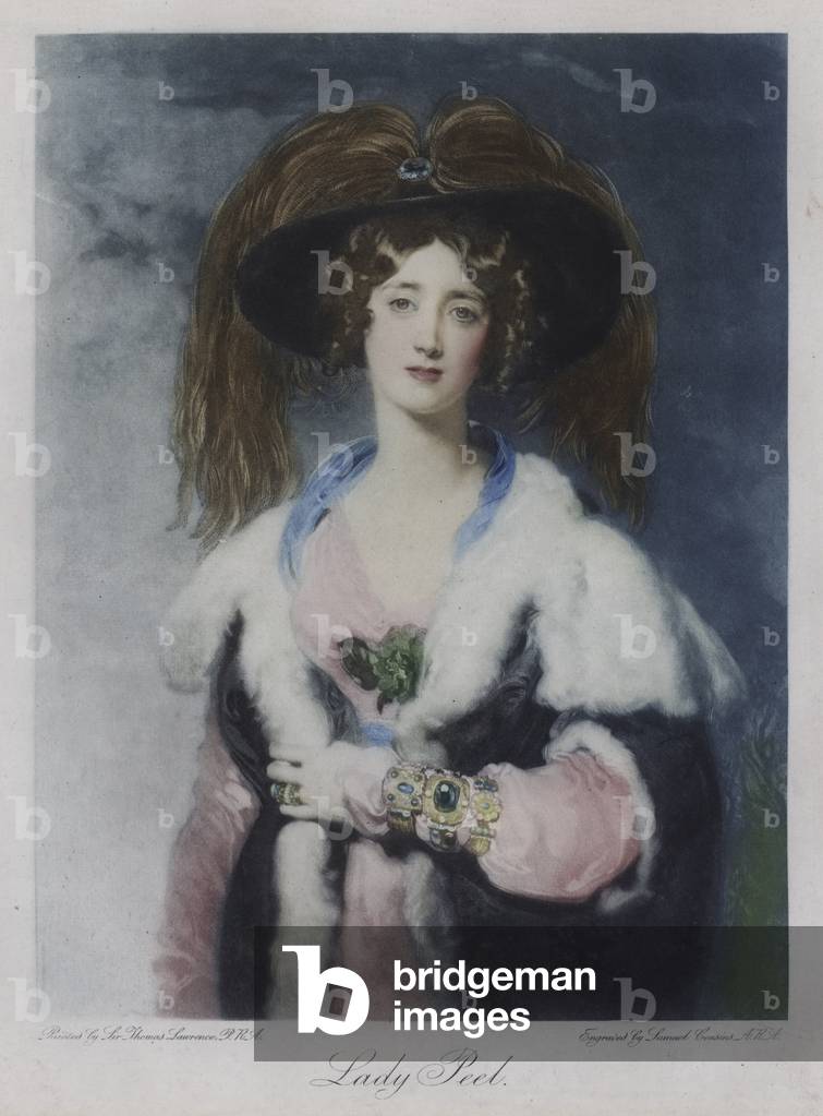 Lady Peel (colour litho)