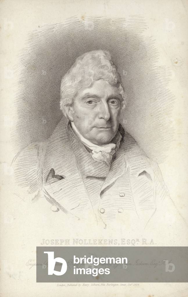 Joseph Nollekens, English sculptor. Engraving by William Bond (engraving)