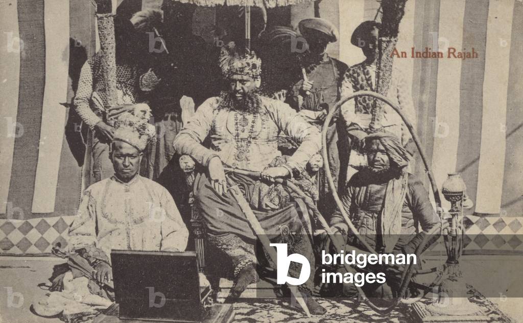 An Indian Rajah (b/w photo)