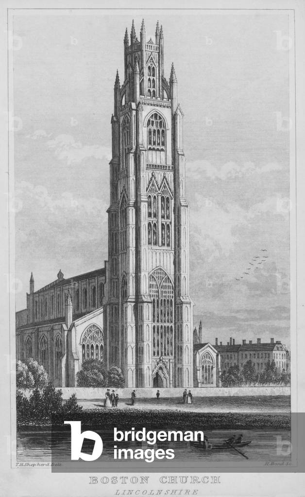Boston Church, Lincolnshire (engraving)