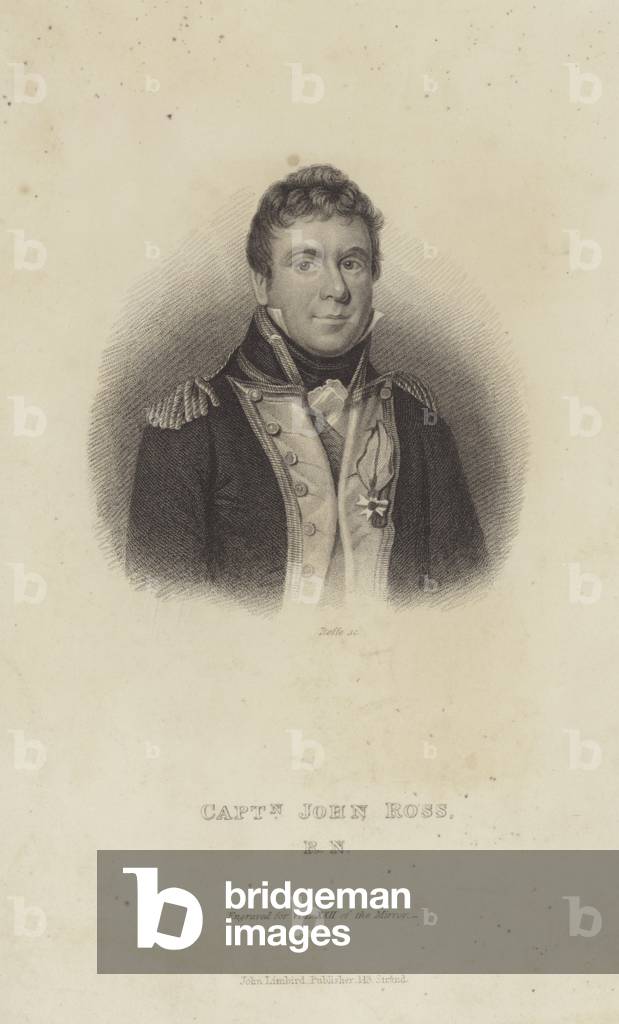 Captain John Ross, British naval officer and Arctic explorer (engraving)