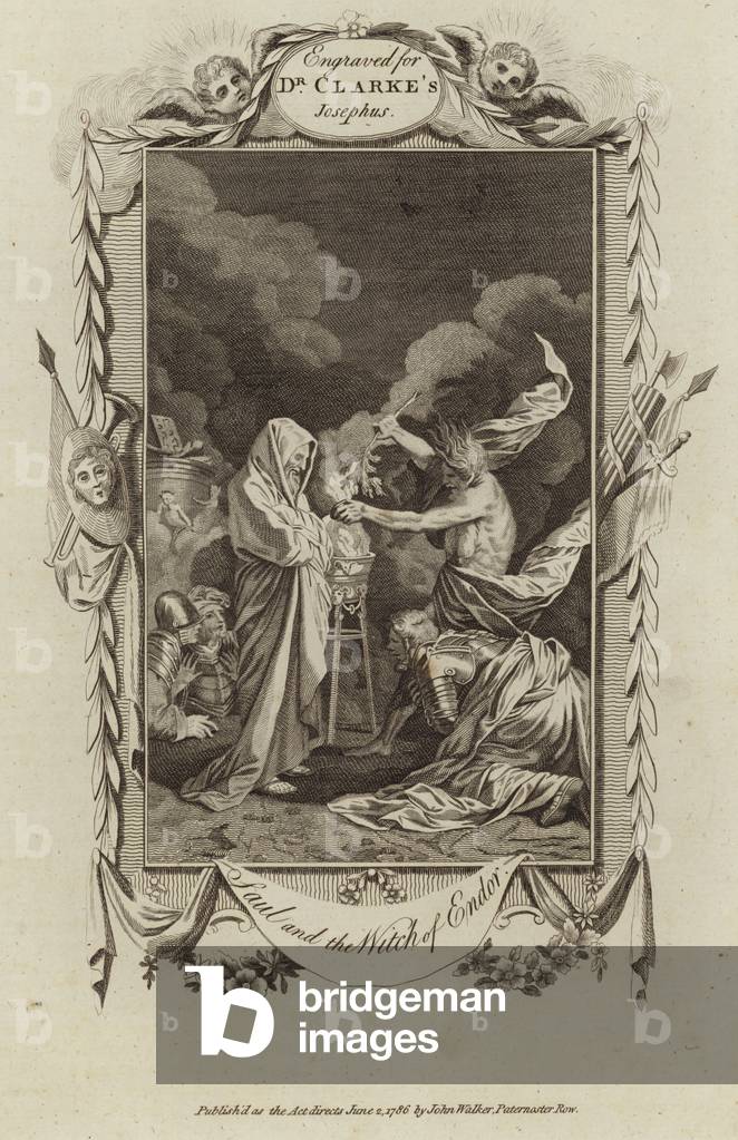 Saul and the witch of Endor (engraving)