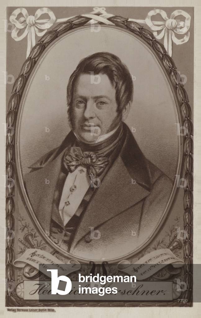 Portrait of Heinrich Marschner (engraving)