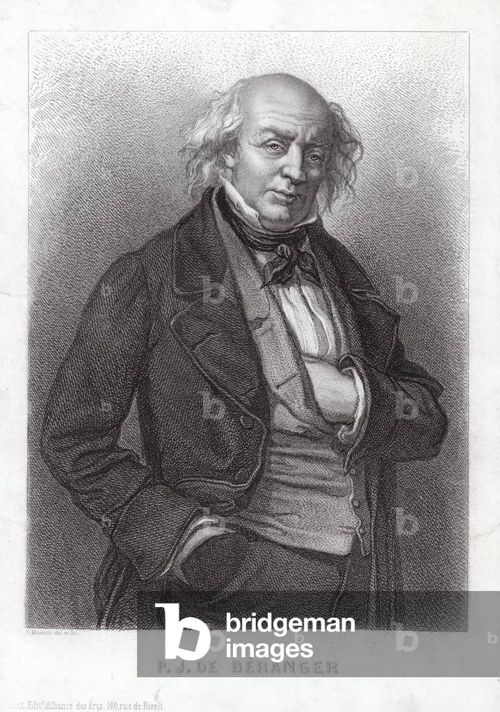 P J De Beranger (engraving)